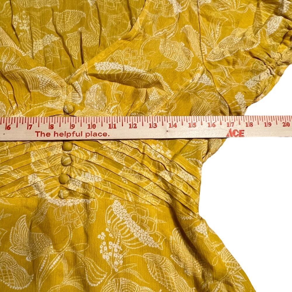 Urban Outfitters Yellow Floral Midi Dress - Picture 4 of 6